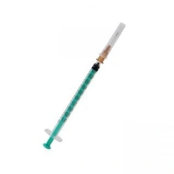 Sterile Single-Use 3-Part Tuberculin Syringe with Luer Tip, 1 ml