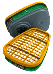 iNEX Gas Mask Filter Model 2054 (K1 Class) for Respiratory Protection