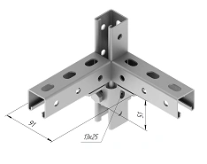 SMA 656 Support Angle Bracket for C-Profile 91x51mm
