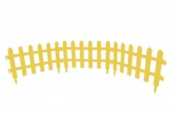 Yellow Garden Flower Bed Edging Fence