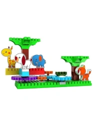 Children's Educational Building Toy "ZooBlocks" Set "Fun Carousel" 44 Pieces, Art. 586