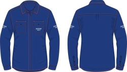 Women's Fire-Resistant Shirt Jacket for Thermal Arc Protection, Gazprom Neft Style