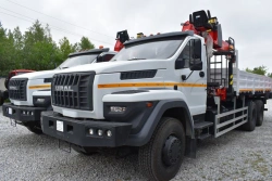 Special Truck with Crane Manipulator GIRD 5849AS on URAL 73945-01 Chassis
