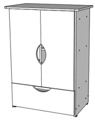 Reception Cabinet Combi - Customizable Design