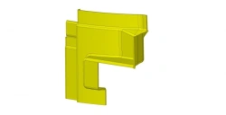 Large Lower Rear Partition Panel for LIAZ Driver's Partition 529220-7802455-60