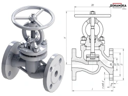 Industrial Steel Shut-off Valves DN 10 - 200, PN 1.6 - 16.0 MPa