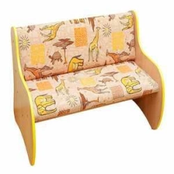 Children's Sofa with Flocking Fabric