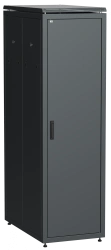 19" LINEA N Floor Cabinet 42U 600x1000mm with Metal Doors, Black - LN05-42U61-MM