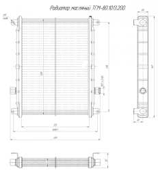 Oil Radiator TGM-80.1013.200 for Hydraulic System Cooling