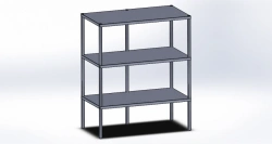 Metal Storage Rack for Catering and Trade Exhibitions