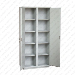Metal Cabinet with 2 Sections and 4 Shelves Each - SHNV.05.00
