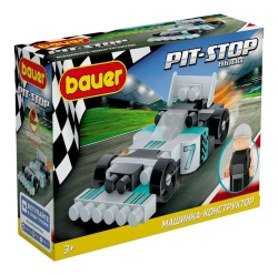 Bauer "Pit Stop" Series Race Car Building Set for Kids