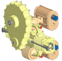 M-10 89.2kW Two-Stroke Dual-Cylinder Air-Cooled Engine for UAVs