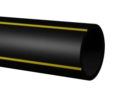 Polyethylene Pipe for Transporting Gaseous Fuels with Marking Stripes