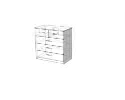 Edelwood Stylish Chest of Drawers for Living Spaces
