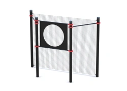 Round Target with Support Poles