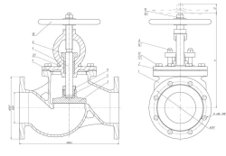Flanged Gate Valve DN 125 PN 10 Series 458 (KMIА.491125.004-01)
