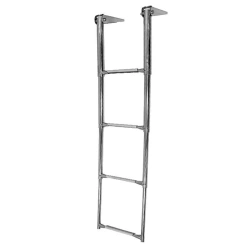 Telescopic Folding Boat Ladder with 4 Grey Steps, Art. 040103GT