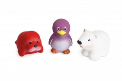 Northern Set of Cute Animal Figures - Walrus, Penguin, Polar Bear