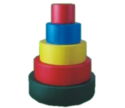 Colorful Pyramid Puzzle Game for Kids (Round/Square)