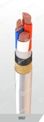 High Voltage Power Cable with Copper Conductors, 3 kV, VVBGB Model