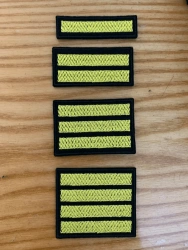 Yellow Rectangular Course Mark for Embroidery