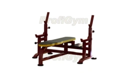 Heavy-Duty Bench Press with Supports and Footrests - Model 2СК-0041-HР