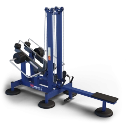 Horizontal Resistance Training Machine with Adjustable Load