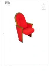 Comfortable Armchair "Atlant" with Wooden Frame and Thick Cushion