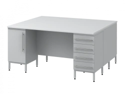 High Island Table on Support Pedestals 1800 SOTL