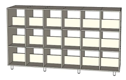 Two-Sided Library Shelf