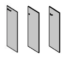 Medium Office Door MDF - Versatile Design for Various Series