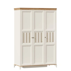 Three-Door Wardrobe Villaggio LD.680090.000 (Alabaster/Golden Oak)