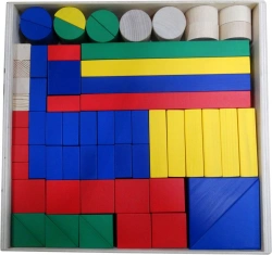 Wooden Children's Construction Set - Builder - 65 Pieces