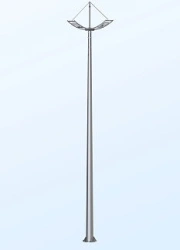 Flanged Power Support for Road Lighting