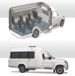 Passenger Bus Type 4646 Modification 464652 for UAZ-2360 (M2G Category)