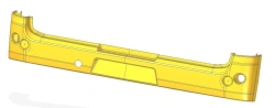 Rear Bumper for LiAZ 5292 Bus, Component 529265-5601270-03