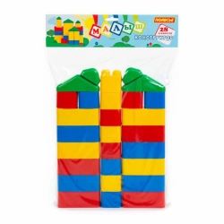 Child-Friendly Building Blocks Set with 28 Pieces for Safe Play - Model 61782
