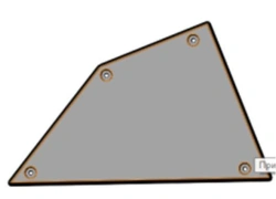 Left Table Hatch S.31Р-31.10.516 for Tram Interiors