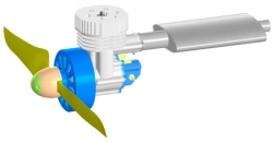 High-Performance UAV Propulsion System M-8 28cc 2.94kW