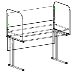 Acoustic Study Desk for Foreign Language Classrooms