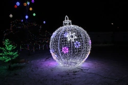 Decorative Outdoor Illumination "New Year Sphere" - Stationary Light Fixture