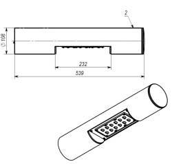 Functional Decorative LED Light for Pathways - DТU-90-AF-DТUП901 (40W)
