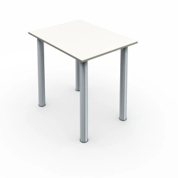 Single Student Desk with Round Supports