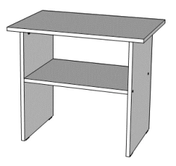 Wooden Preschool Furniture: Coffee Table Play Module