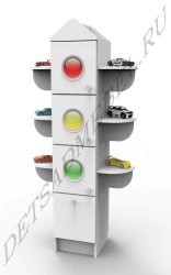 Traffic Light-Themed Storage Cabinet "SVETOFOR" 7.1
