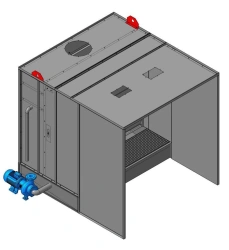 Spray Booth with Water Curtain for Manual Coating KO
