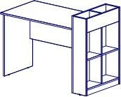 Direct Table with Shelf for Kids - TDI Kids Series