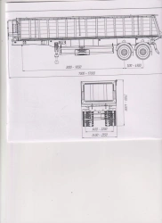 Dump Semi-Trailer SP-2 for Bulk Cargo Transport, Model 92298-0000010-09