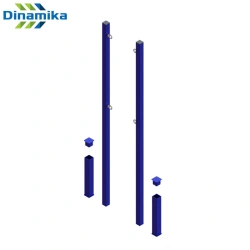 Badminton Posts with Concrete Base for Training and Competitions